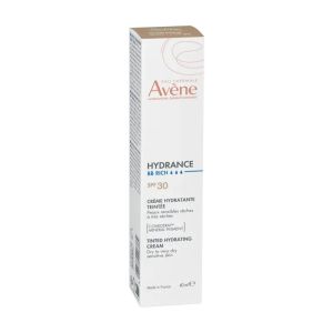 AVENE HYDRANCE BB Riche - Emulsion Hydratante Teintée SPF30 40ml, Peaux Sensibles Sèches très Sèches