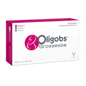 OLIGOBS Grossesse 90 Comprimés + 90 Capsules - Complément Alimentaire Désir de Grossesse