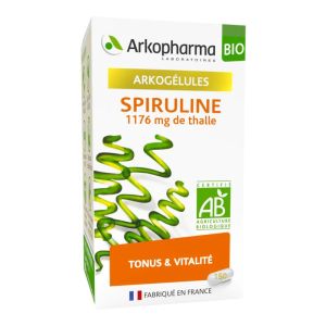ARKOGELULES BIO Spiruline 1176 mg de Thalle - Bte/150 - Tonus et Vitalité