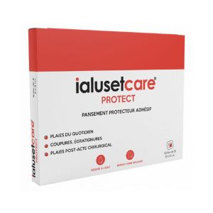 IALUSET CARE Protect 8 x 8cm - Bte/5 - Pansement Protecteur Adhésif Prédécoupé