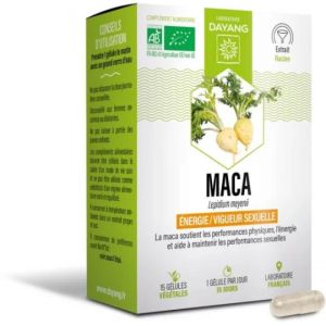 DAYANG MACA BIO 15 Gélules Végétales - Complément Alimentaire Vigueur Sexuelle et Energie