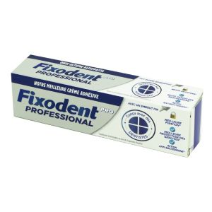 FIXODENT Pro Professional 40g - Crème Adhésive Pour Prothèses Dentaires