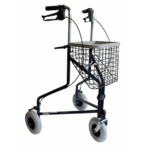 BETTERLIFE le Rollator 3 Roues Pliant Réglable en Hauteur - Poignées Ergonomiques Anatomiques