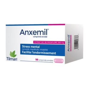 TILMAN - Anxemil 200mg - Extrait sec de passiflore - 98 comprimés enrobés
