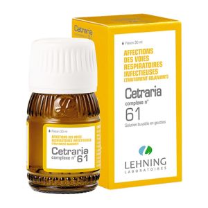 Lehning Cetraria complexe N°61 Affections respiratoires - 30 ml