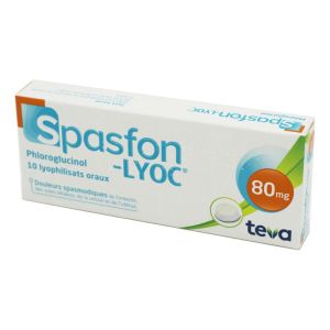 Spasfon Lyoc 80 mg, lyophilisat oral - Boite 10