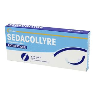 Sedacollyre collyre antiseptique - 10 unidoses