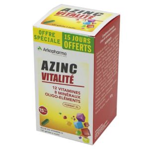 AZINC VITALITE 150 gélules (15 Jours Offerts) - Complément Alimentaire réduisant la Fatigue