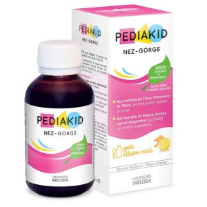 PEDIAKID Nez Gorge Sirop 125ml - Sirop d' Agave + Prébiotiques