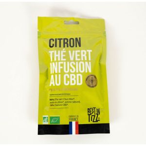 REST IN TIZZ Infusion au CBD Bio Citron Thé Vert 50g