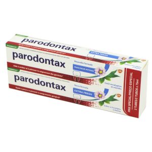 PARODONTAX Fraîcheur Intense Lot de 2x 75ml - Dentifrice Fluoré - Aide à Arrêter le Saignement des Gencives