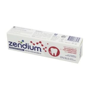 ZENDIUM PROFESSIONNEL Protection Naturelle 75ml - Dentifrice Saignements, Inflammation des Gencives