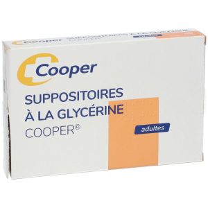 Suppositoires à la glycérine Adultes, Cooper - Boite de 50