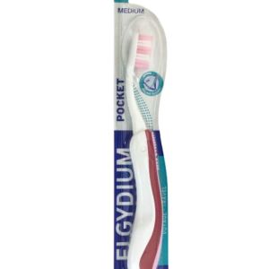 ELGYDIUM POCKET - Brosse à dents de voyage - Médium - 1 unité