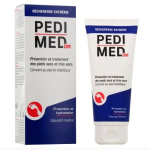PEDIMED - Crème pour la Prévention et le Traitement des Pieds Secs et très Secs - Convient au Pied