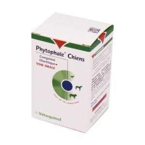 PHYTOPHALE 30 Comprimés - Chiens de Plus de 7 kg - Stimulation de la Fonction Hepato-Rénale