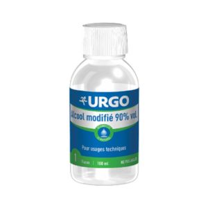 URGO Alcool Modifié 90% Vol. 100ml - Désinfectant pour Usages Techniques