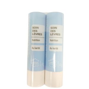 PHARMACTIV Dermasoin Le Soin des Lèvres Nutrition - au Karité  Stick/4g - LOT DE  2