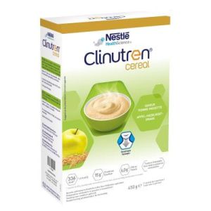 CLINUTREN CEREAL Pomme Noisette - Complément Nutritionnel environ 311 Kcal - Sachet/450g - NESTLE