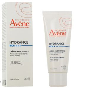 AVENE HYDRANCE Riche - Crème Hydratante 40ml - Peaux Sensibles Sèches à très Sèches