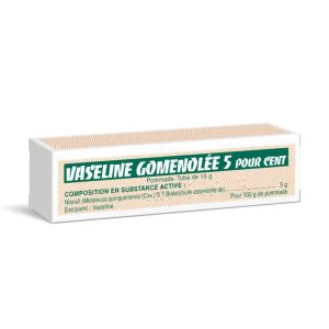 Vaseline Gomenolée 5%, pommade - Tube 15 g
