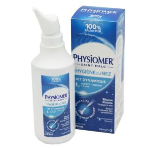 PHYSIOMER Jet Dynamique 135ml - Solution Nasale Isotonique - 100% Eau de Mer