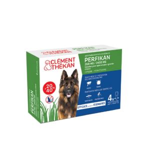 PERFIKAN 268 mg/2400 mg Grands Chiens 20 à 40kg Anti Parasitaires Externes - Pipette 4x 4.40ml