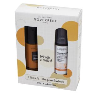 NOVEXPERT Coffret Peau Eclatante Noël 2022 - 2 Produits BIO Vitamine C (1 offert)