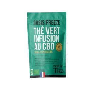REST IN TIZZ Infusion au CBD Bio Oasis Freeze Thé Vert 50g