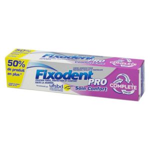 FIXODENT Pro Complete Soin Confort 70.5g - Crème Fixative pour Prothèse
