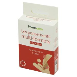 PHARMACTIV Les Pansements Multi Formats  5 Tailles  Bte/40