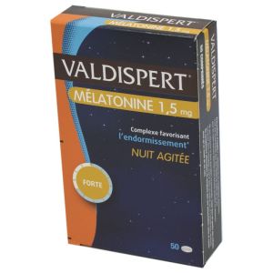 VALDISPERT MELATONINE 1.5 mg Nuit Agitée - Complément Alimentaire Favorisant l' Endormissement - For