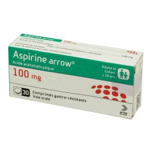 Aspirine 100 mg Arrow  30 Comprimés Gastro-résistants