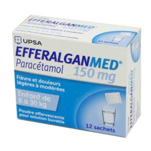 Efferalganmed 150 mg, poudre effervescente - 12 sachets