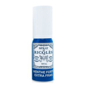 RICQLES Spray Buccal à l' Alcool de Menthe Forte 90% par Volume 15 ml
