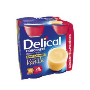 DELICAL CONCENTRE Vanille 4x 200ml - Boisson HP/HC - Dénutrition