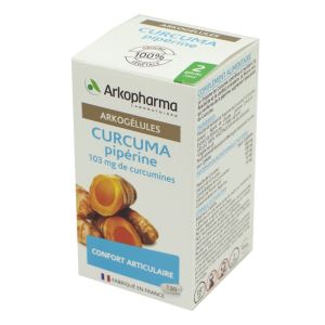 ARKOGELULES Curcuma Piperine Bte/130 Gélules - Complément Alimentaire Confort Articulaire