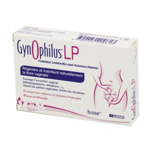 Gynophilus LP - 2 Comprimés Vaginaux à Libération Prolongée - Probiotique (Lactobacillus casei)