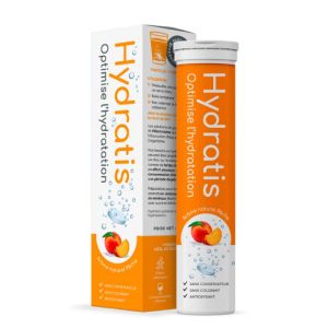HYDRATIS Pêche 20 Pastilles Effervescentes - Optimise l' Hydratation