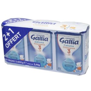 GALLIA CALISMA 3 CROISSANCE - 3x Bte/800g - Lait en Poudre pour Nourrisson de 1 à 3 Ans