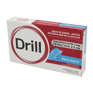 Drill sans sucre ,24 pastilles à sucer