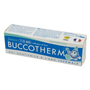 BUCCOTHERM Junior Dentifrice Enfant 7 à 12 Ans - Gel Dentifrice Fluoré à l' Eau Thermale de Castéra