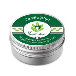 VETOPHYLUM CARDIO'PHYL 30 Gélules Chat, Chien - Circulation