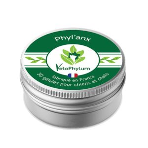 VETOPHYLUM PHYL'ANX 30 Gélules Chat, Chien - Anxiété, Stress