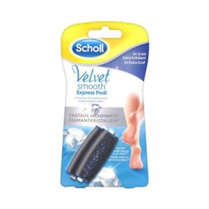 SCHOLL Rouleaux de Remplacement Grain Extra Exfoliant pour Râpe Electrique VELVET SMOOTH Express Ped