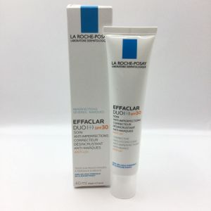 EFFACLAR Duo+ SPF30 40ml - Soin Anti Imperfections Désincrustant, Anti Marques, Anti UV