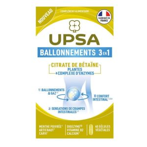 UPSA CITRATE - BALLONNEMENTS 3 EN 1