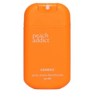 Saneez Peach Addict spray mains désinfectant 30ml