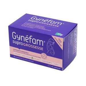 GYNEFAM Supra XL Grossesse - Complément Alimentaire Riche en Vitamine B9, B12, D - 90 Capsules