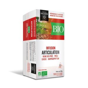 DAYANG BIO ARTICULATION Infusions 20x 1.5g - Reine des Prés, Prêle, Cassis, Harpagophytum